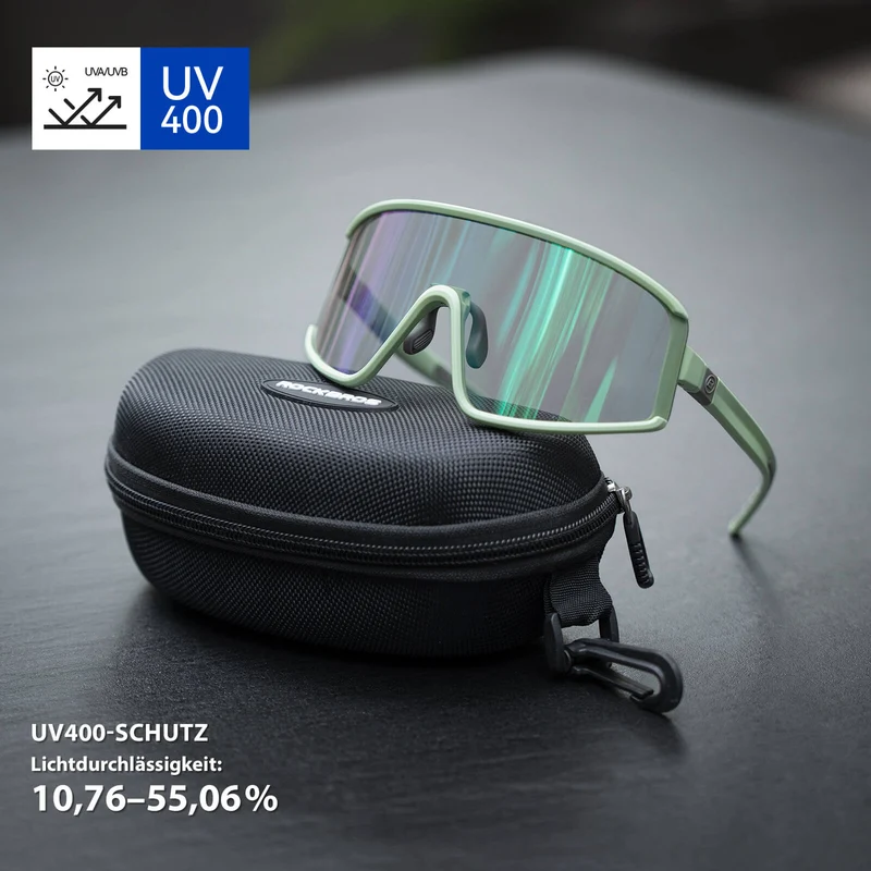 Selbsttonende Sonnenbrille Ultraleicht UV400 Schutz Grün
