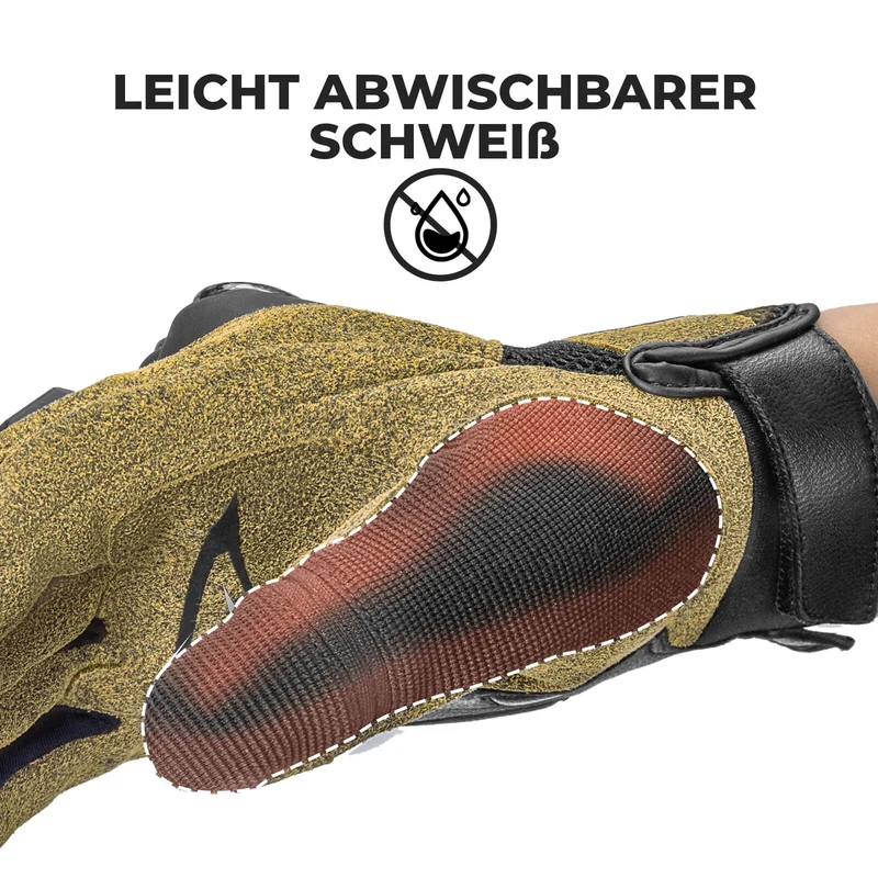 ROCKBROS Winter Fahrradhandschoenen Atmungsaktiv Schlagfest Touchscreen Braun