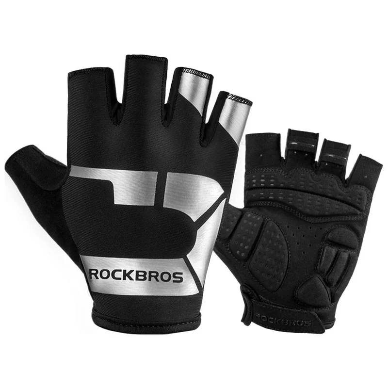 ROCKBROS Frühlings- en Herbst-Sport-Reithandschuhe Anti-Rutsch en reflektierend