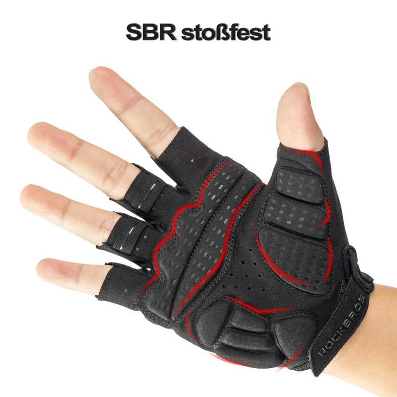 ROCKBROS Frühlings- en Herbst-Sport-Reithandschuhe Anti-Rutsch en reflektierend