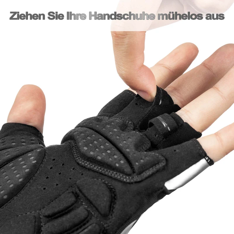 ROCKBROS Frühlings- en Herbst-Sport-Reithandschuhe Anti-Rutsch en reflektierend
