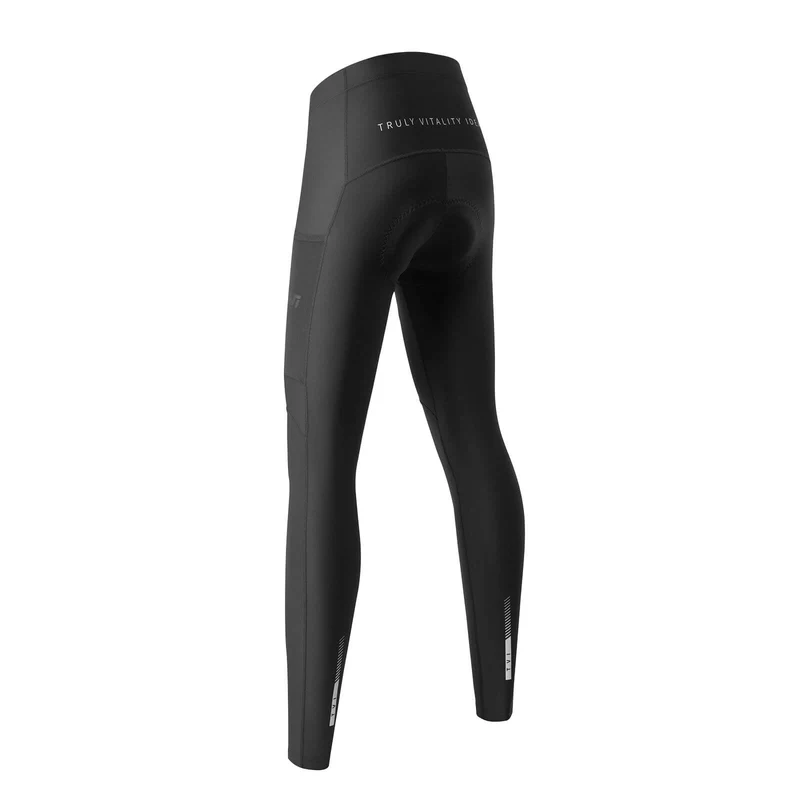 ROCKBROS Dames Winter Fahrradhose Lang Gepolstert Elastisch Atmungsaktiv