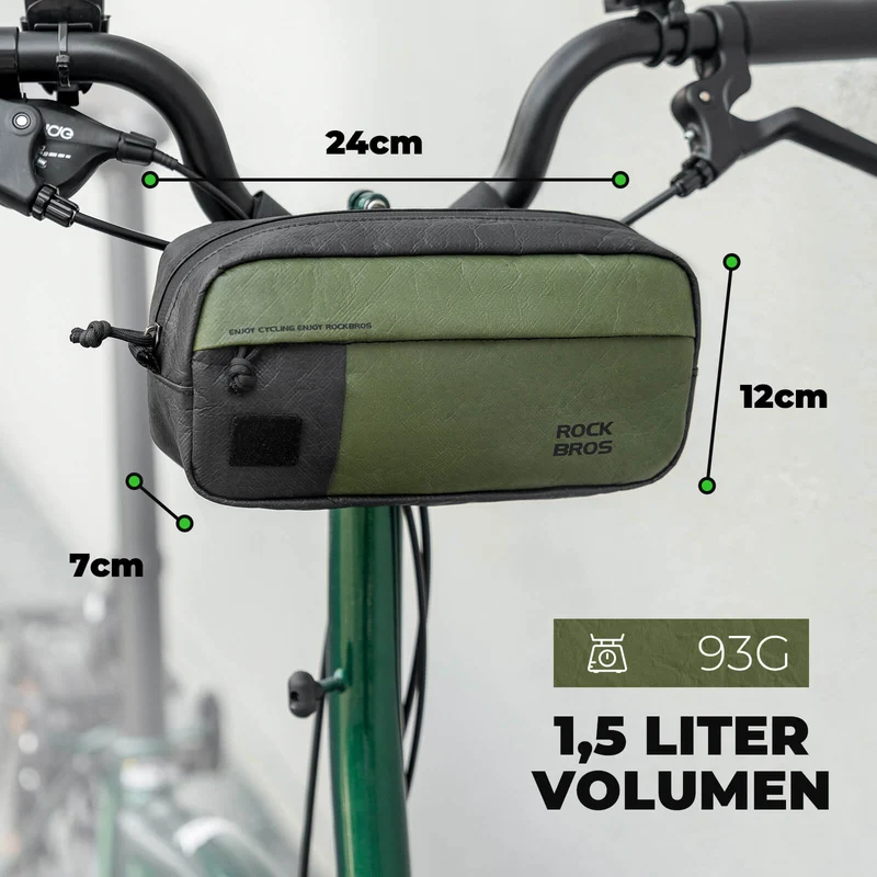 2-in-1 Lenkertasche Wasserabweisend met Schultergurt 1,5L