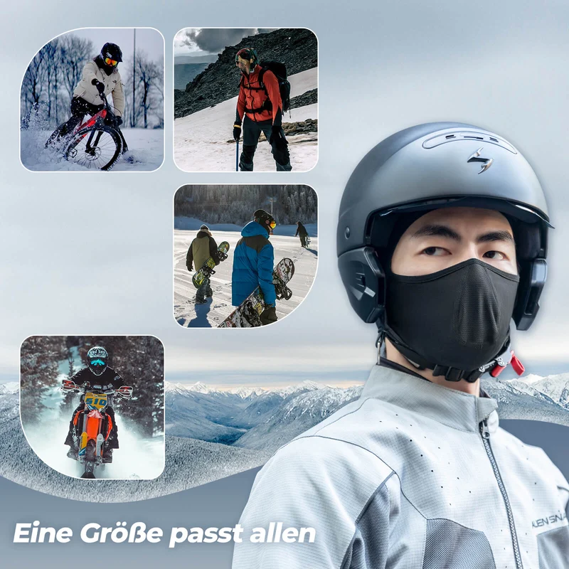 ROCKBROS Sturmhaube Balaclava Fleece Unterhelm voor Fahrrad en Ski