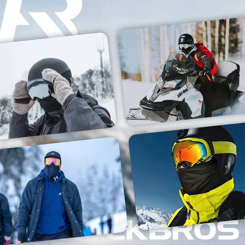 ROCKBROS Multifunctionele stof Fleece Sturmhaube Weich Gesichtsmasker Schlauchtuch