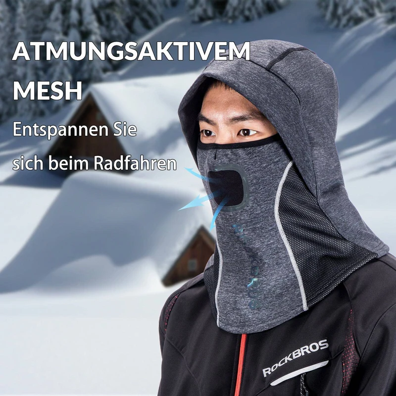 ROCKBROS Sturmhaube met actieve mesh voor outdoorsport unisex