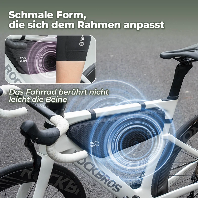 ROCKBROS Fahrrad Rahmentasche Dreiecktasche Wasserabweisend 2,9L Zwart