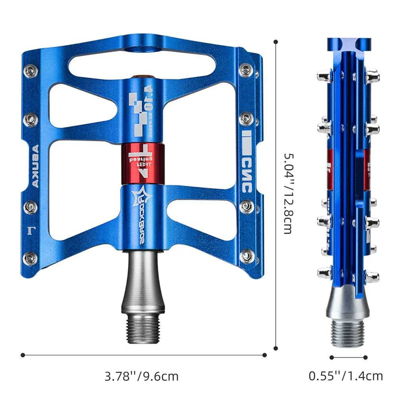 ROCKBROS Fahrrad Pedale 9/16 voor MTB/BMX/Rennrad 4 afgedichte lagers