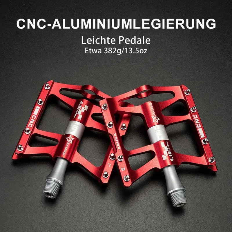 ROCKBROS Fahrrad Pedale 9/16 voor MTB/BMX/Rennrad 4 afgedichte lagers