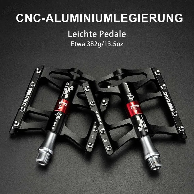 ROCKBROS Fahrrad Pedale 9/16 voor MTB/BMX/Rennrad 4 afgedichte lagers