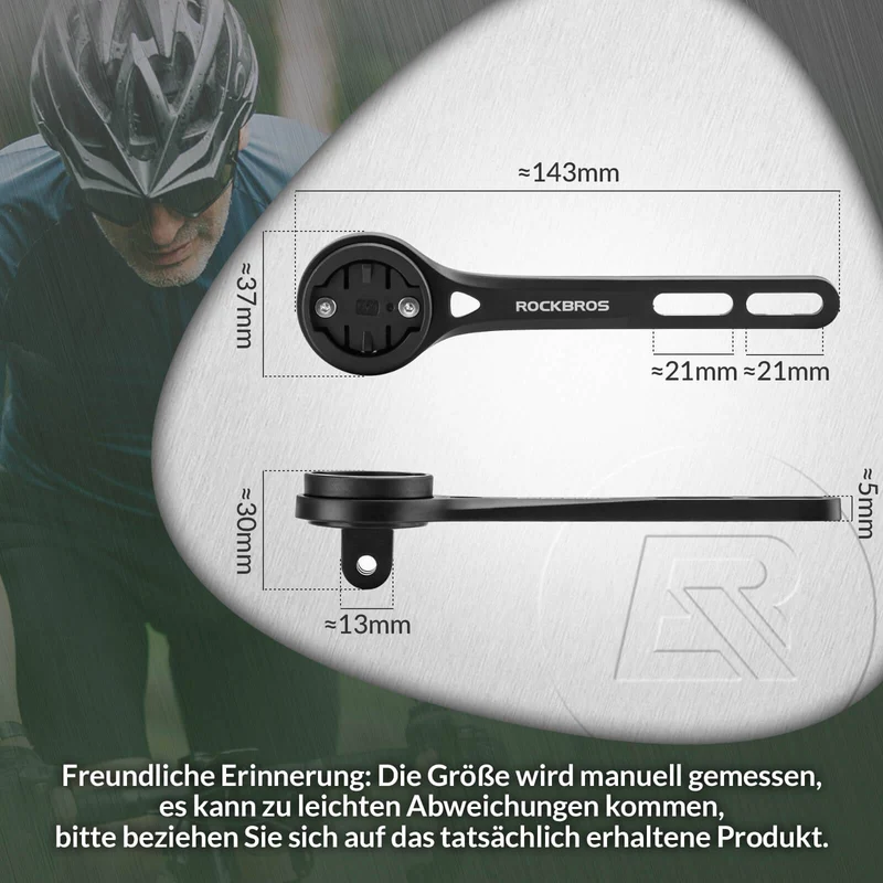 ROCKBROS Fahrradcomputer Halterung Compatibel mit Garmin/Wahoo/Bryton/GPS
