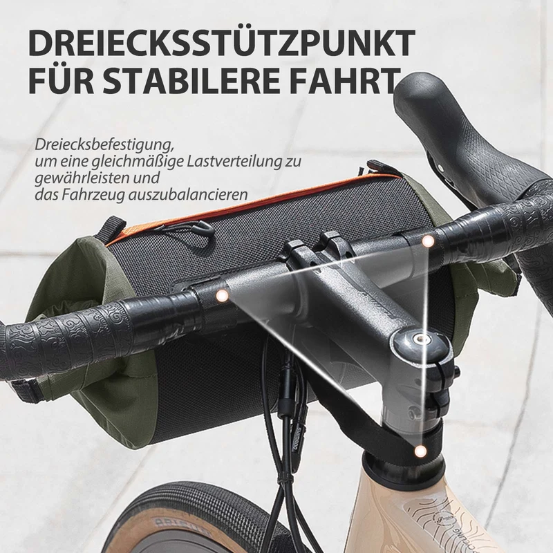 ROCKBROS Fahrradtasche Lenkertasche Aufbewahrungstasche mit Schultergurt