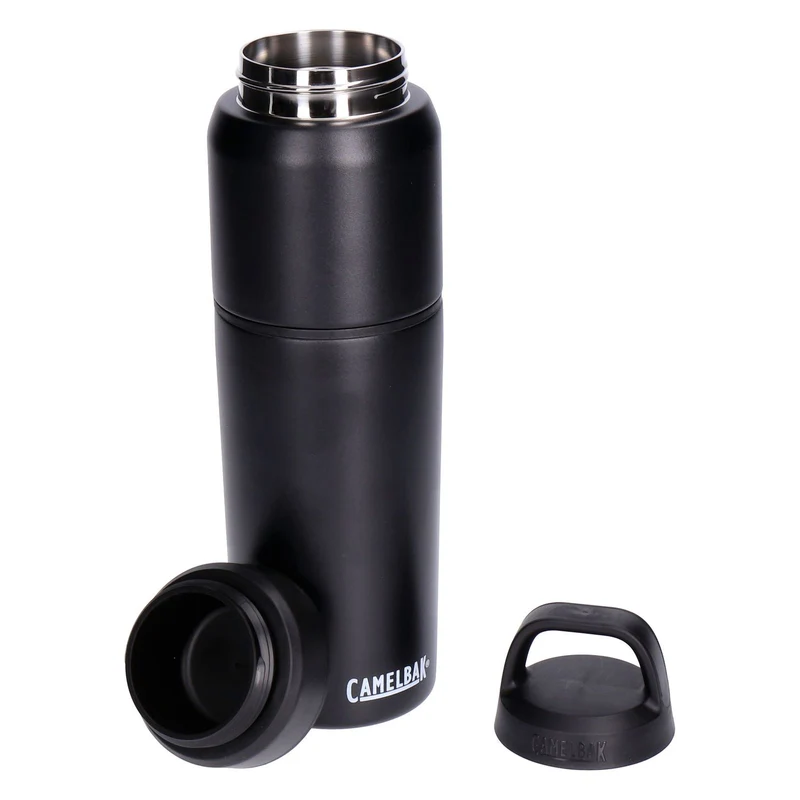 CamelBak MultiBev 650ml + 500ml schwarz - 2-in-1 vakuumisolierte Edelstahl-Flasche mit Becher