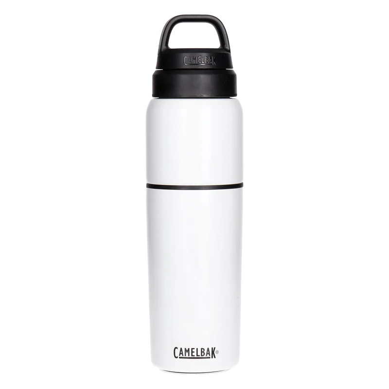 CamelBak MultiBev 650ml + 500ml weiß - 2-in-1 vakuumisolierte Edelstahl-Flasche mit Becher
