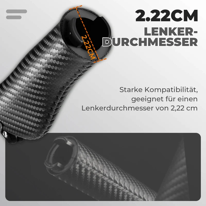 ROCKBROS Fahrradgriffe Kohlenstoffmuster Lenkergriffe Rutschfest 22,2 мм