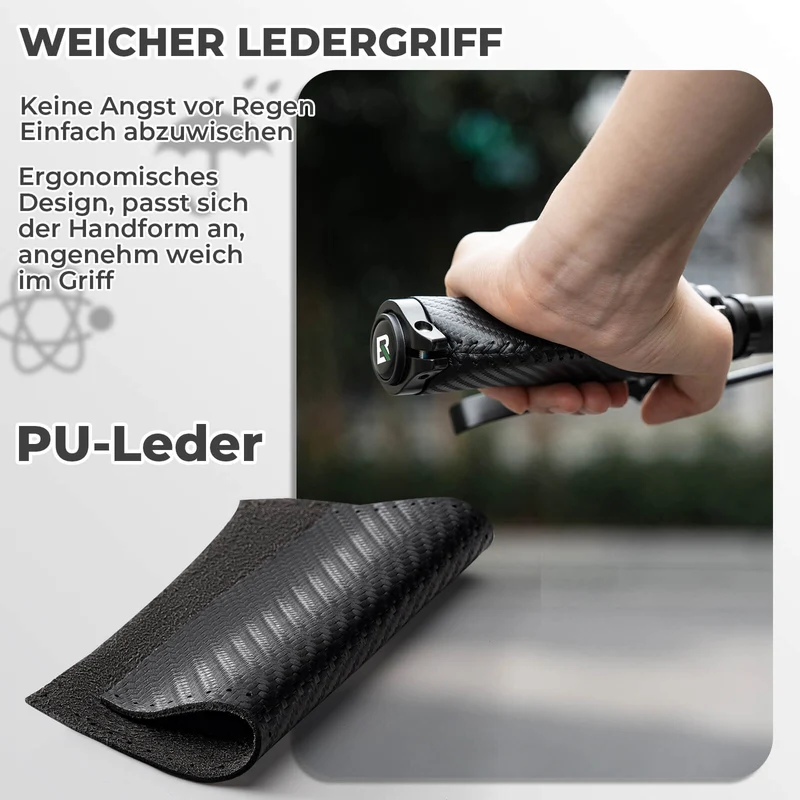 ROCKBROS Fahrradgriffe Kohlenstoffmuster Lenkergriffe Rutschfest 22,2 мм