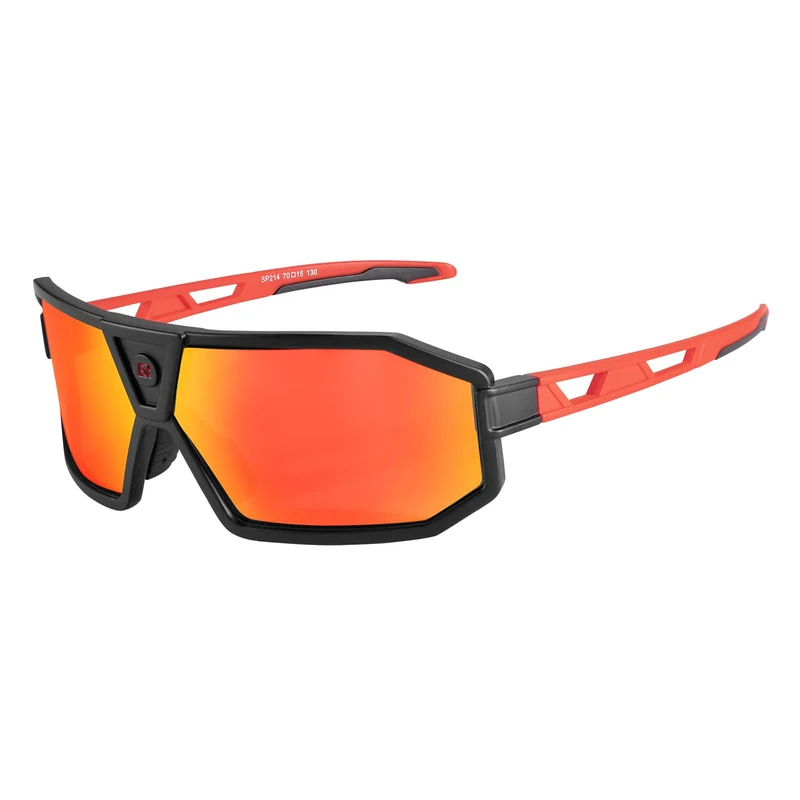 ROCKBROS Gepolariseerde zonnebril Fahrradbril Unisex Zwart-Rot