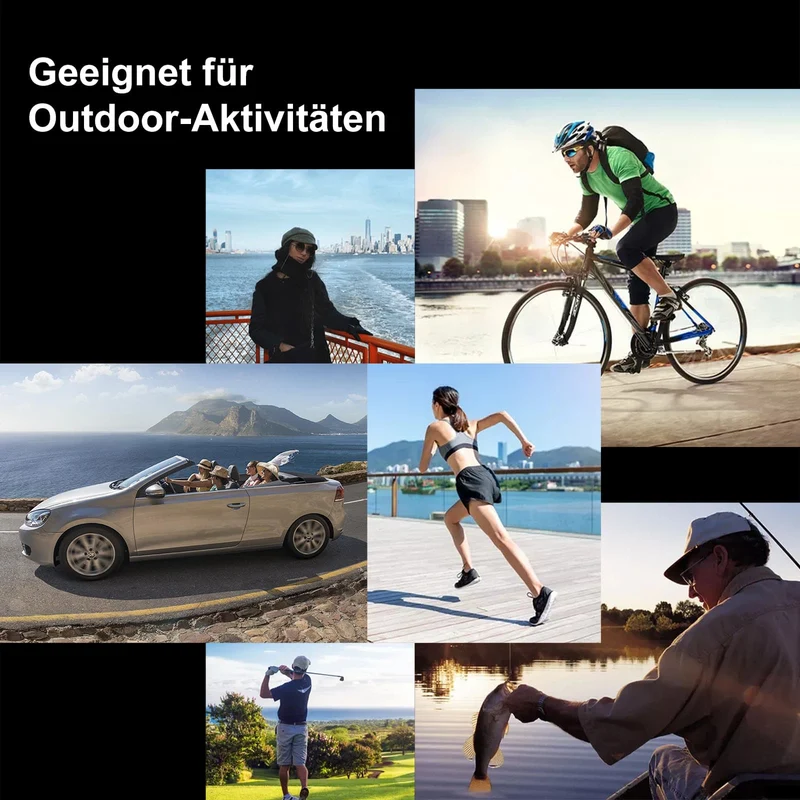ROCKBROS Gepolariseerde zonnebril Fahrradbril Unisex Zwart-Rot