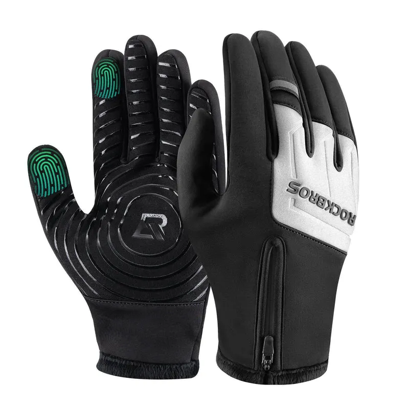 ROCKBROS Fahrradhandschuhe Touchscreen Warme Winterhandschuhe S-XL