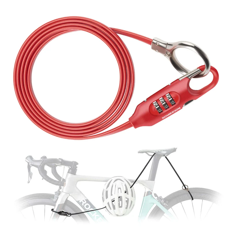 ROCKBROS Fahrradschloss Kabelschloss 150cm met Zahlencode Anti-Diebstahl