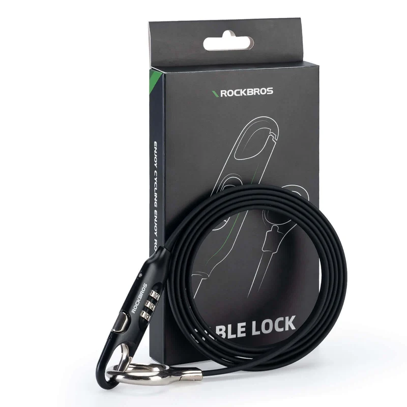 ROCKBROS Fahrradschloss Kabelschloss 150cm met Zahlencode Anti-Diebstahl