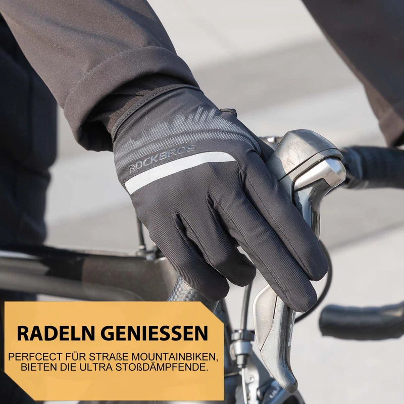 ROCKBROS Fahrradhandschoenen Touchscreen Handschoenen voor Herren Damen
