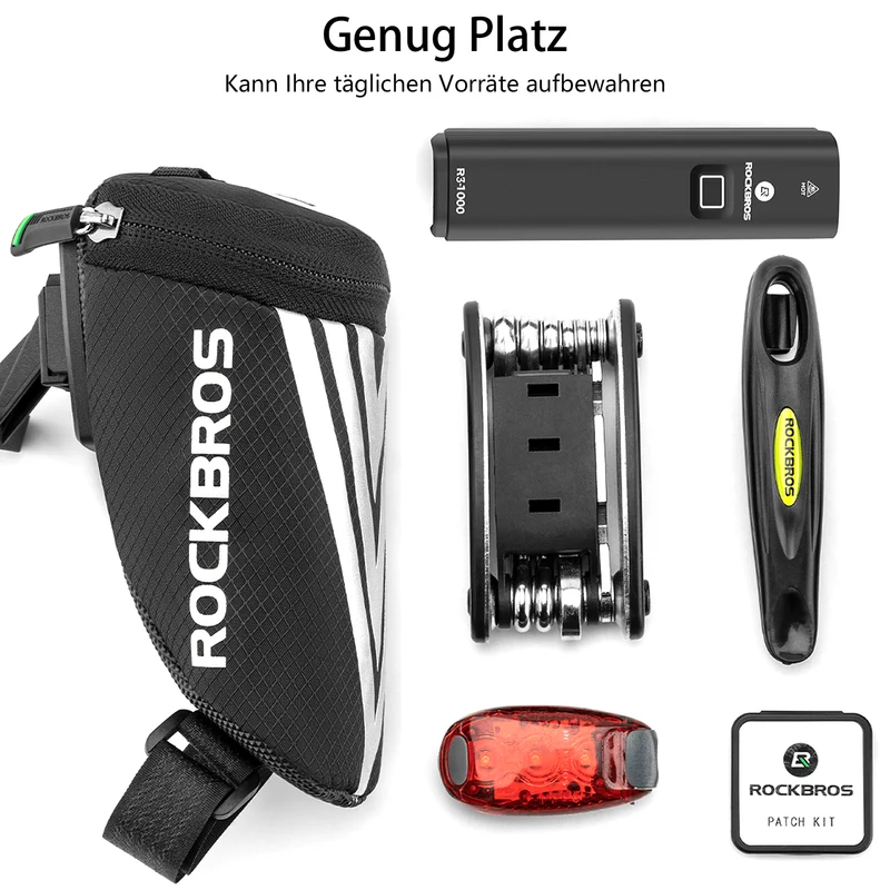 ROCKBROS Fahrrad Satteltas voor MTB/Rennrad/Faltrad Mini Portable