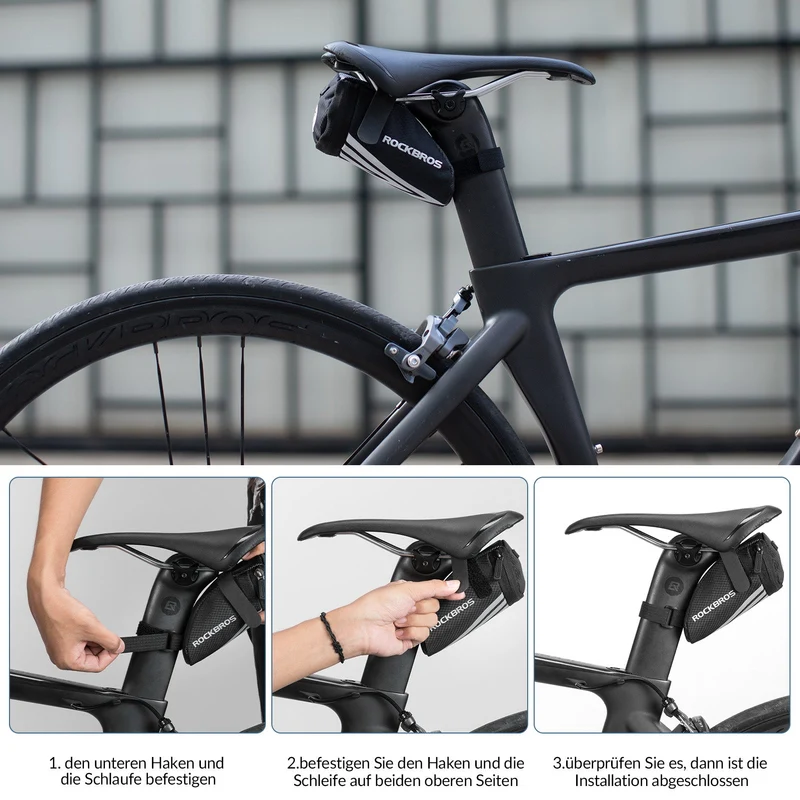 ROCKBROS Fahrrad Satteltas voor MTB/Rennrad/Faltrad Mini Portable