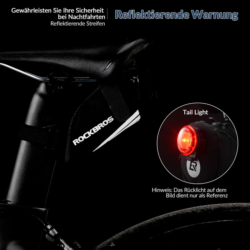 ROCKBROS Fahrrad Satteltas voor MTB/Rennrad/Faltrad Mini Portable