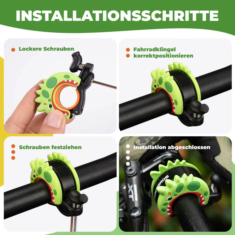 Kinder Fahrradklingel Laut für Lenker 22,2-25,4 мм