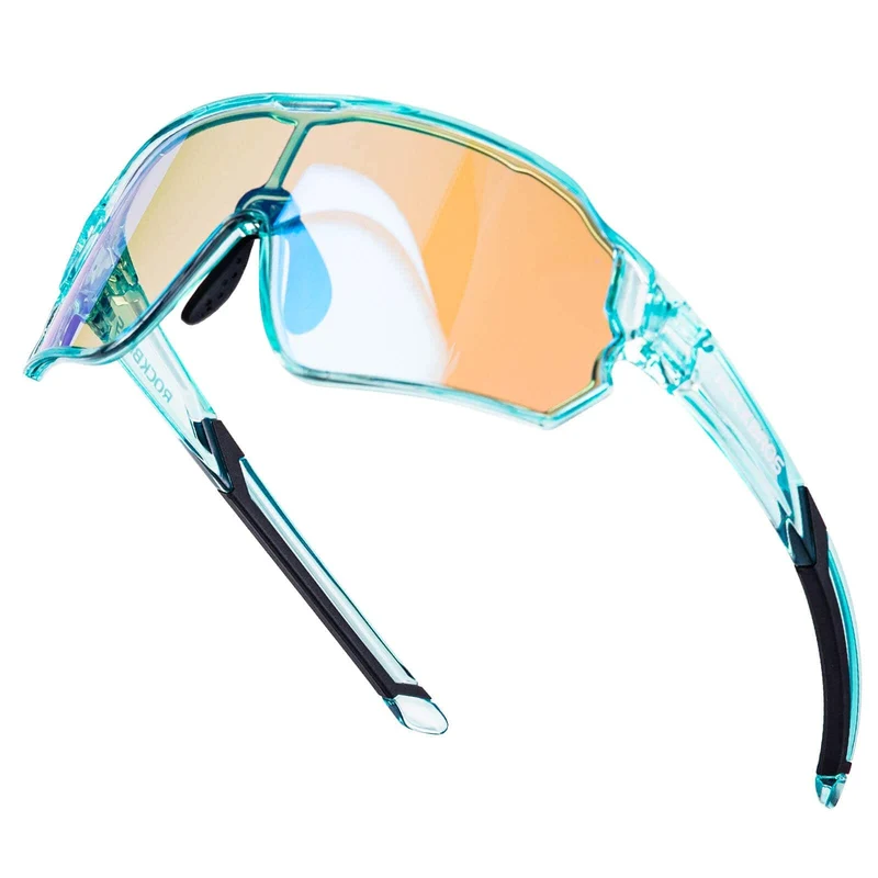 ROCKBROS Kinder Fahrradbrille UV400-Schutz Selbsttonend Sonnenbrille