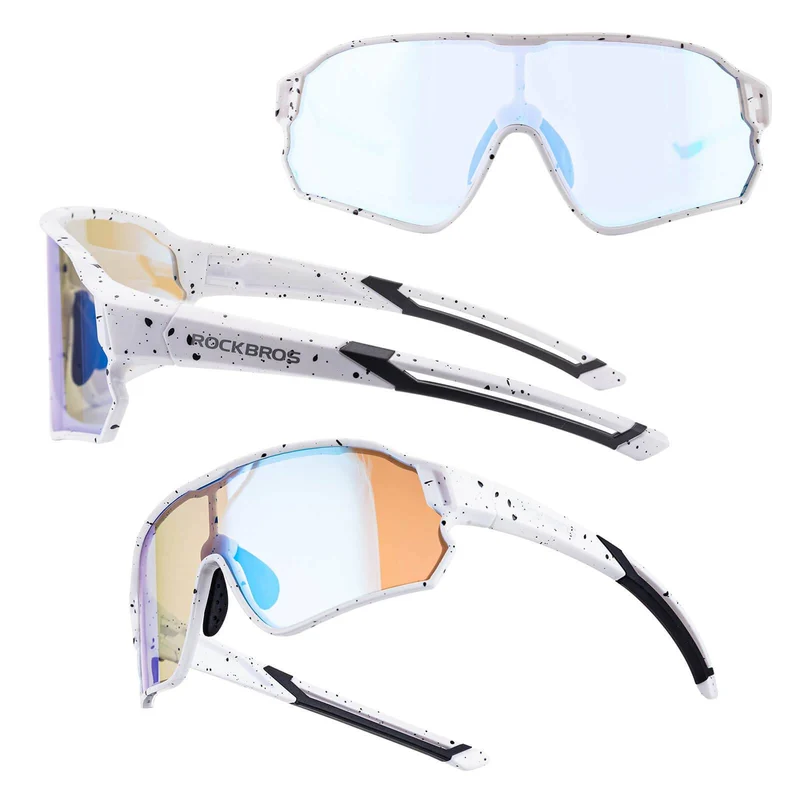 ROCKBROS Kinder Fahrradbrille UV400-Schutz Selbsttonend Sonnenbrille