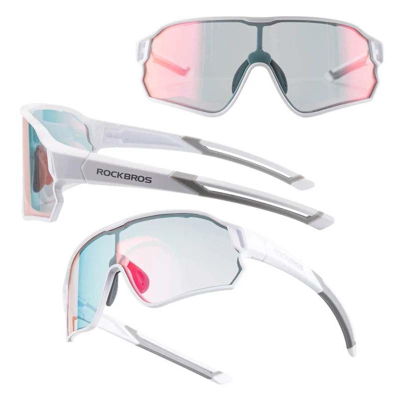 ROCKBROS Kinder Fahrradbrille UV400-Schutz Selbsttonend Sonnenbrille