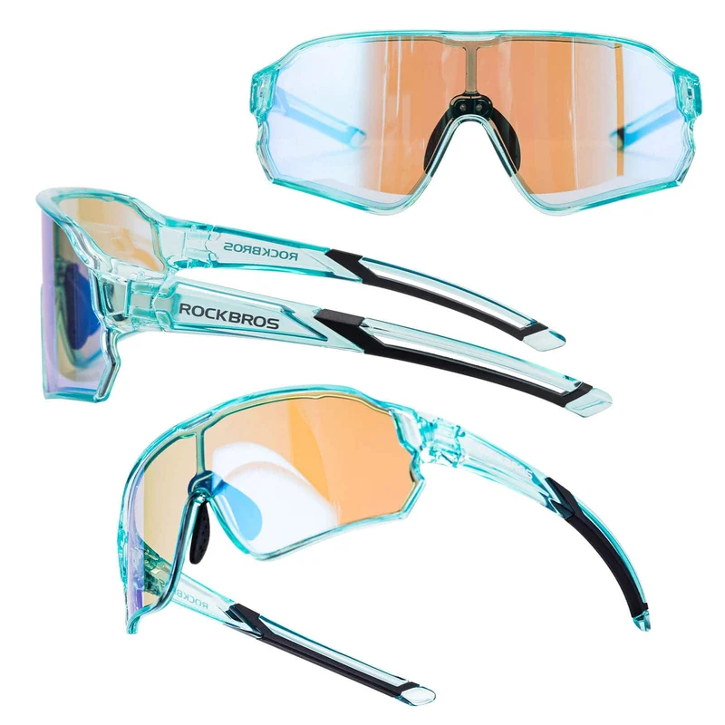 ROCKBROS Kinder Fahrradbrille UV400-Schutz Selbsttonend Sonnenbrille