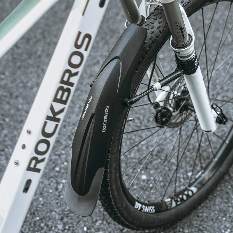 ROCKBROS Fahrrad Schutzbleche Set Vorne/Hinten Flexible Fahrradschutzblech Verstellbar