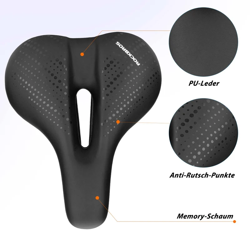 ROCKBROS Fahrradsattel uit Atmungsaktiv hoge Memory Foam