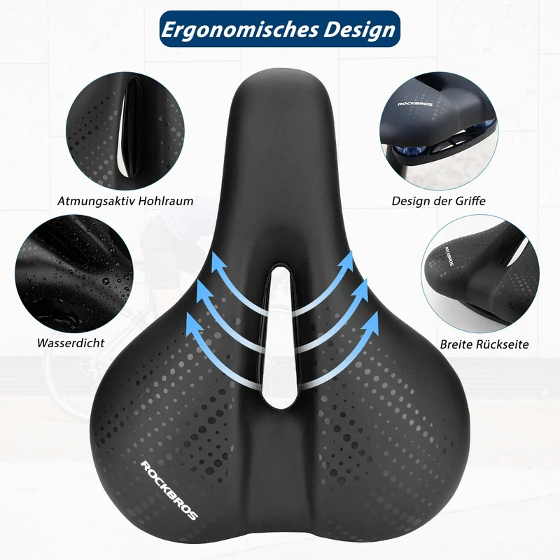ROCKBROS Fahrradsattel uit Atmungsaktiv hoge Memory Foam