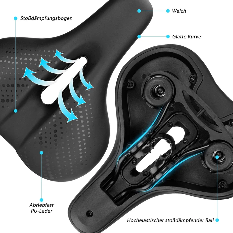 ROCKBROS Fahrradsattel uit Atmungsaktiv hoge Memory Foam