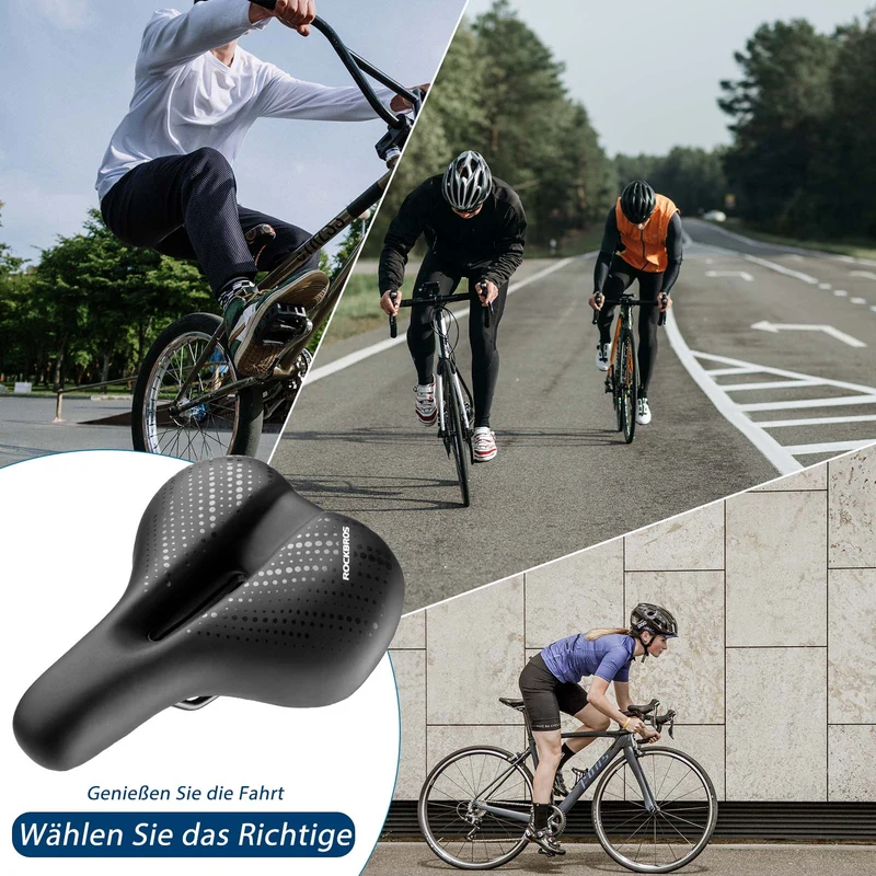 ROCKBROS Fahrradsattel uit Atmungsaktiv hoge Memory Foam