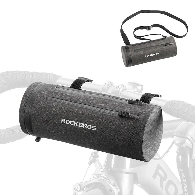 ROCKBROS 3 у 1 Wasserdichte Lenkertasche Zylindrisch Tragbar 2л