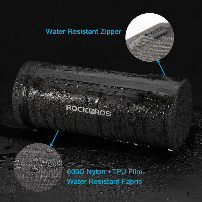 ROCKBROS 3 у 1 Wasserdichte Lenkertasche Zylindrisch Tragbar 2л