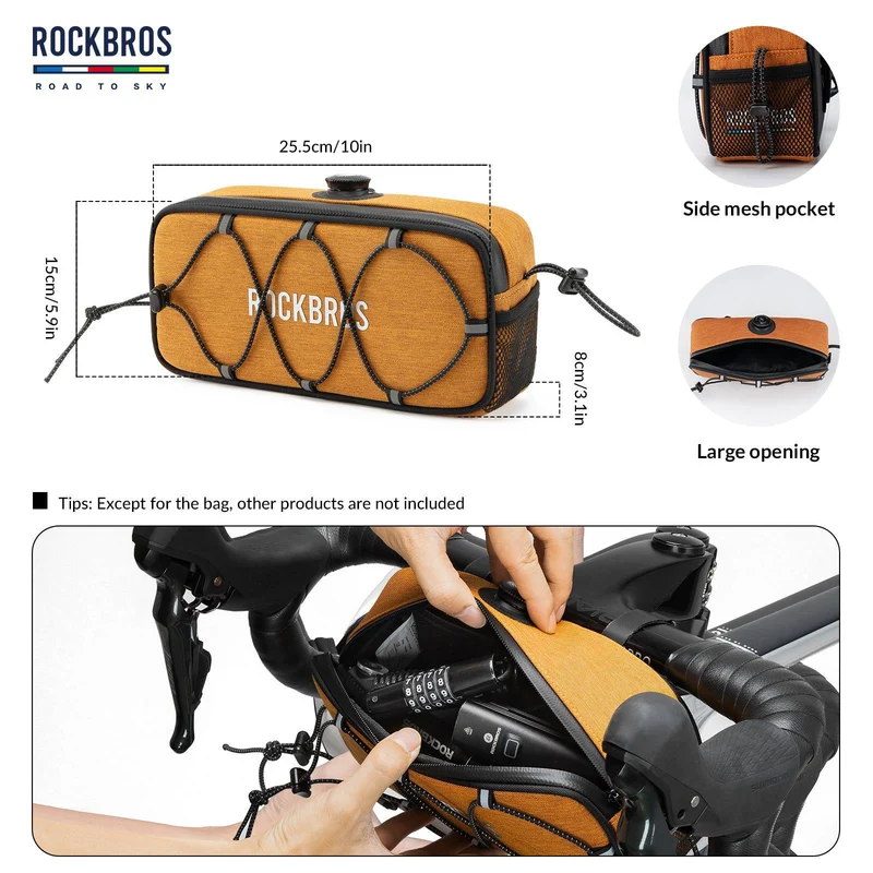 ДАРОГА ДА НЕБА Wasserdichte reflektierende Fahrradlenkertasche