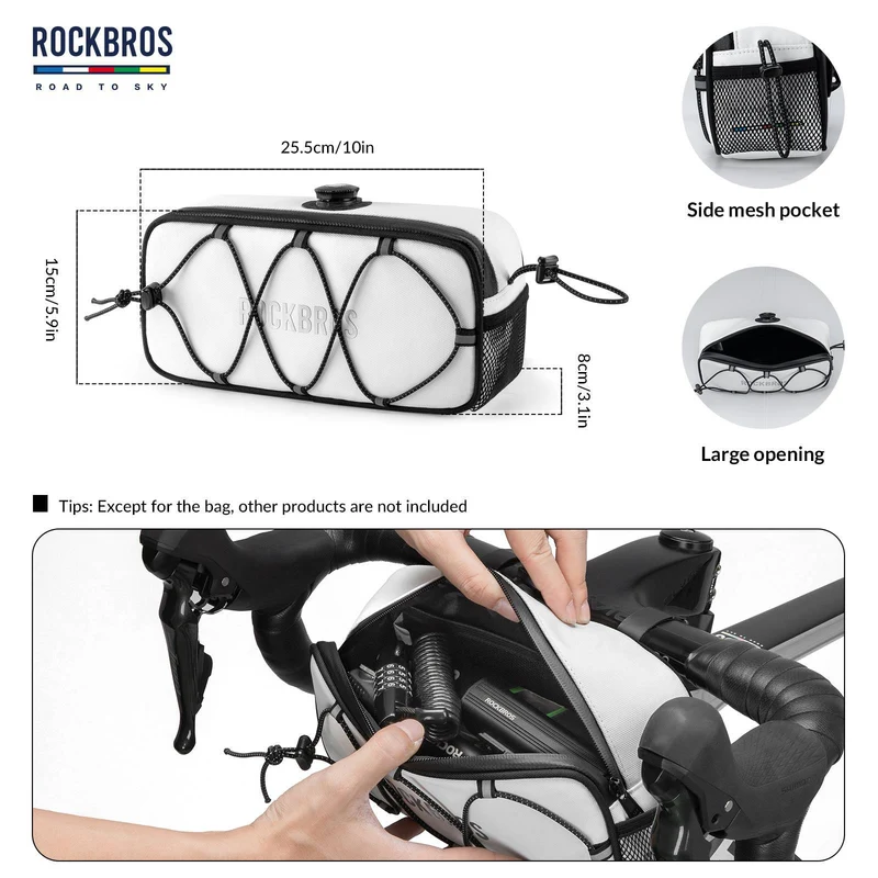 ДАРОГА ДА НЕБА Wasserdichte reflektierende Fahrradlenkertasche