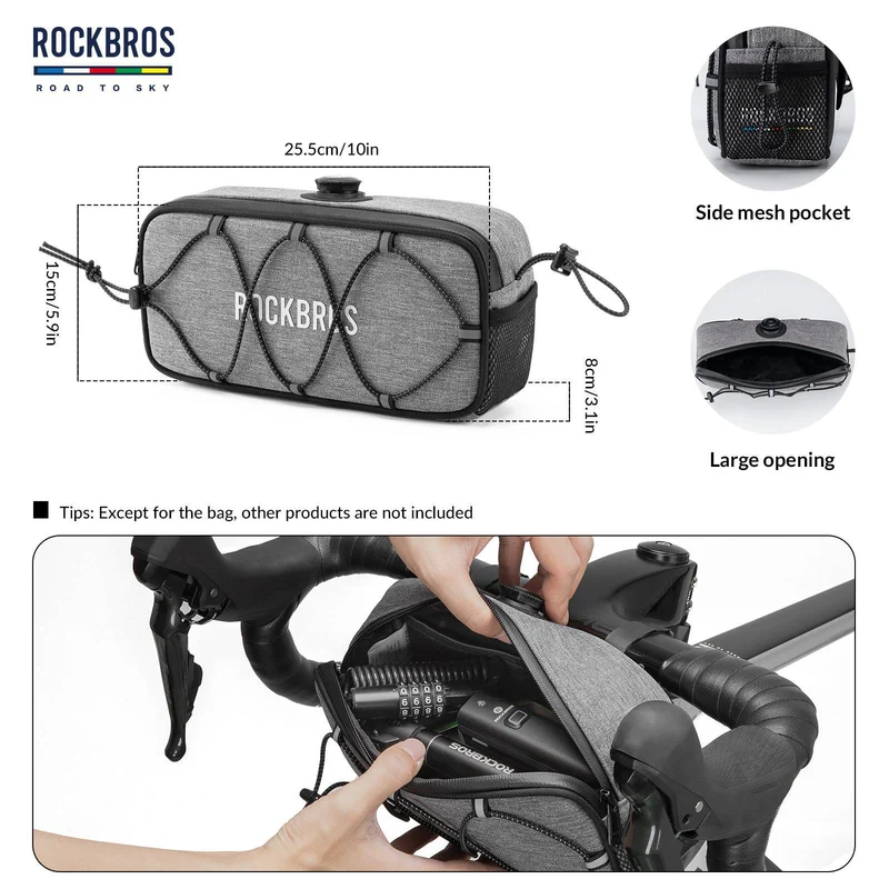 ДАРОГА ДА НЕБА Wasserdichte reflektierende Fahrradlenkertasche