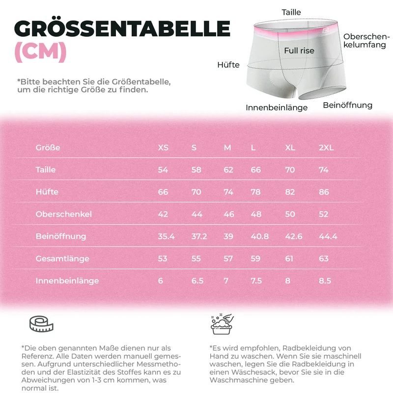 ROCKBROS Damen Radunterhose met 3D Gepolsterde Radlerhose Atmungsaktiv