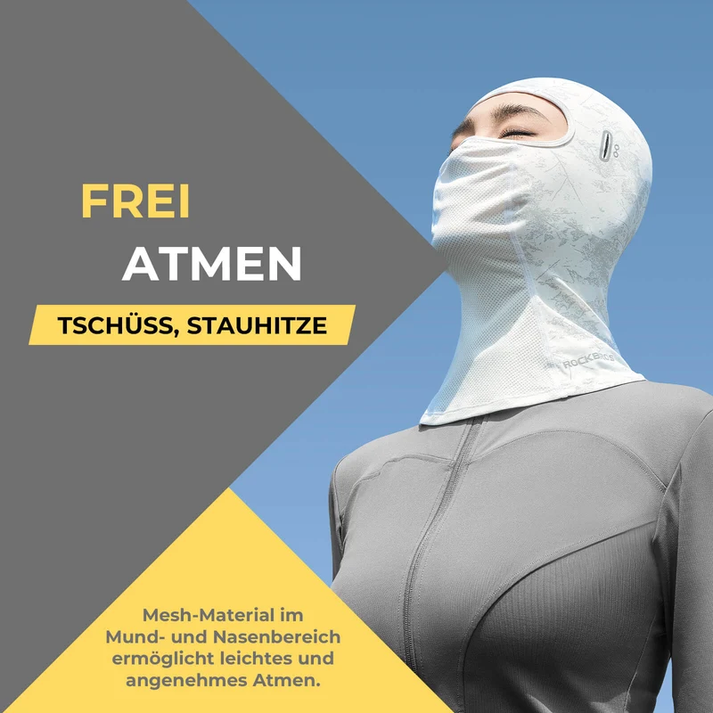 Sommer Sturmhaube UPF 50+ Kühlende bivakmuts