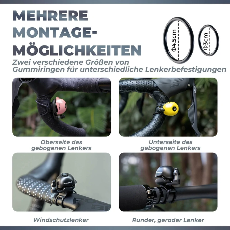 Fahrradklingel 360-Grad-Drehung voor 22-34mm Lenker