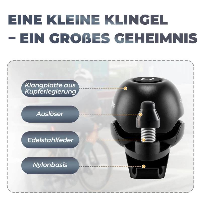 Fahrradklingel 360-Grad-Drehung voor 22-34mm Lenker
