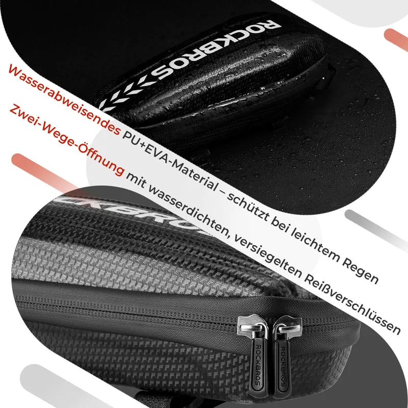 ROCKBROS Wasserdicht Oberrohrtasche Satteltasche 1L/1,5L Шварц