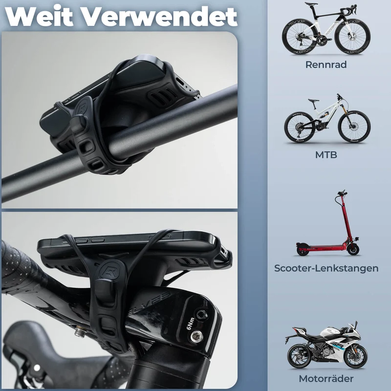 Fahrrad Handyhalterung Flexibele montage voor Handy 4-7''
